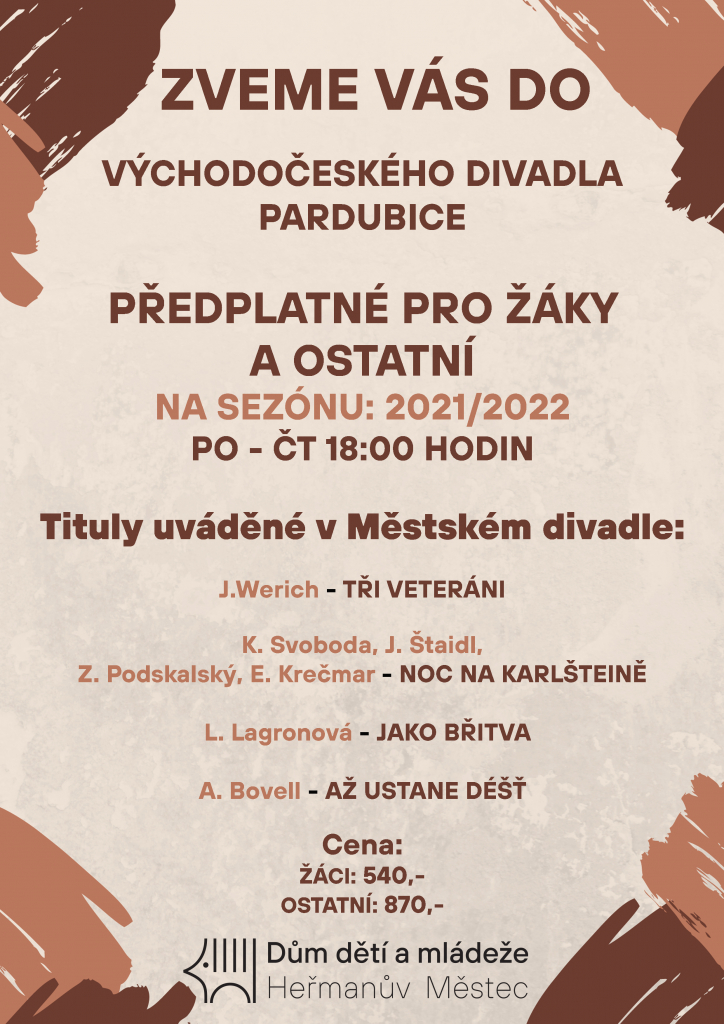 Divadlo Pardubice - Dospělí