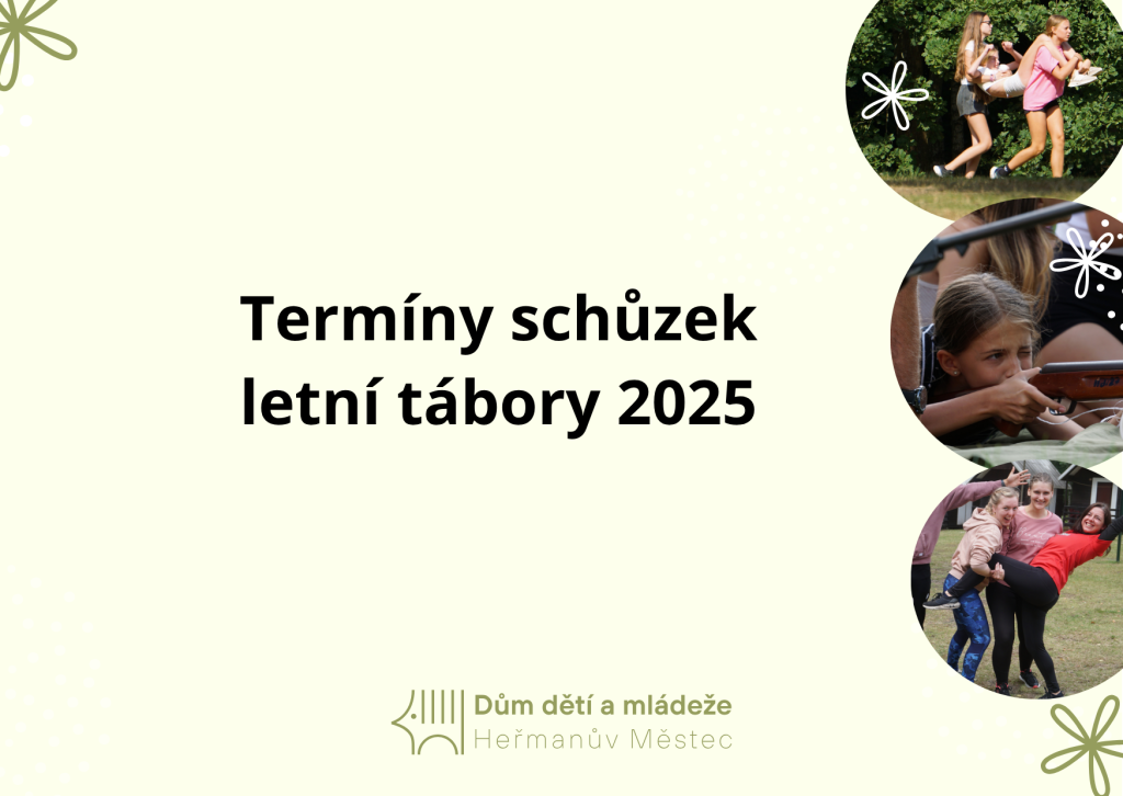 Termíny schůzek k táborům