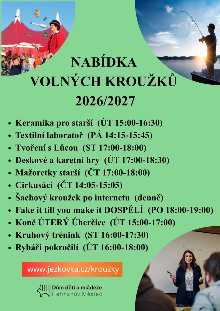 NABÍDKA KROUŽKŮ AKTUÁLNĚ