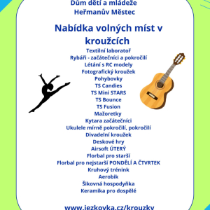 Nabídka volných kroužků