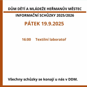 INFORMAČNÍ SCHŮZKA