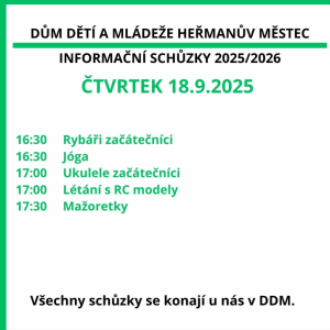 INFORMAČNÍ SCHŮZKY