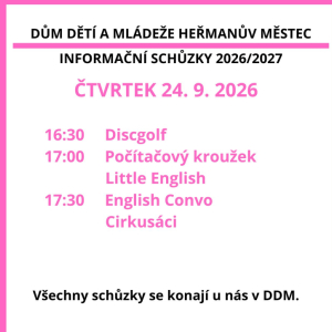 INFORMAČNÍ SCHŮZKY 