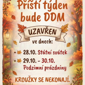 PODZIMNÍ PRÁZDNINY